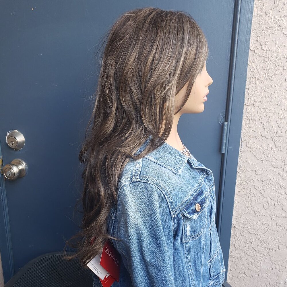 NEW Lyndon wig by Rene of Paris, Truffle Brown, lace fnt, mono part, romantic - Picture 12 of 13